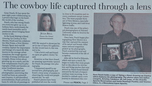 Page 1 of the article as originally published in the newspaper.